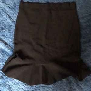 Black high waisted body suit skirt